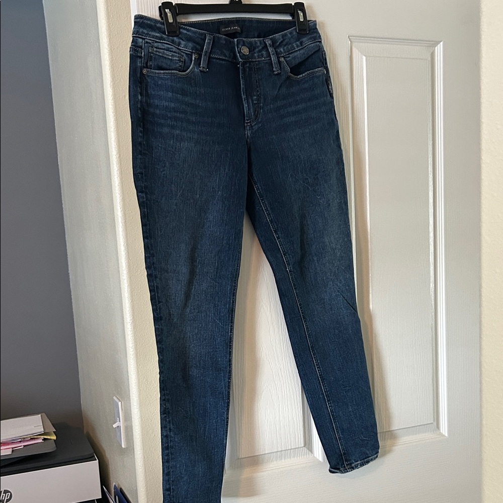 Silver Jeans Dark Blue Women's Skinny Jeans